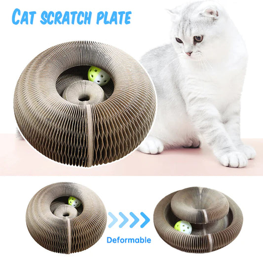 VCEPJH Interactive Cat Toys for Indoor Cats Treat Dispenser with Feather  Slow Feeder Spring Toys Funny Wooden Ball Track Exercise and Play for  Kitten