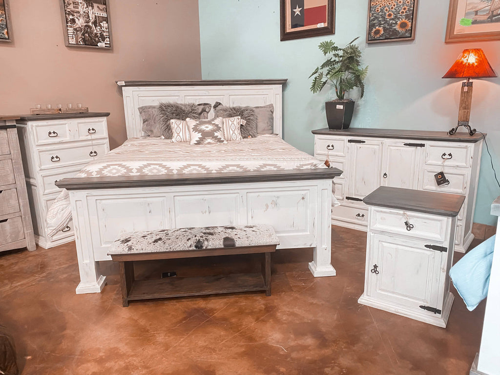 Oldie White Bedroom Set – RusticHome-Furniture