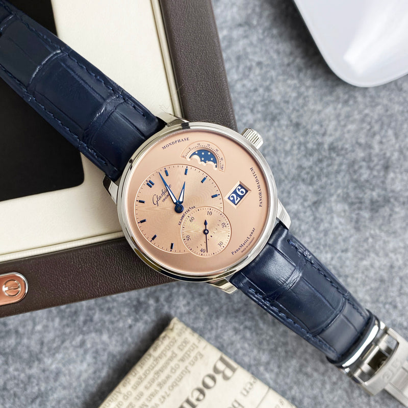 Glashütte Original PanoMaticLunar Salmon opaline Limited Edition – Mr ...