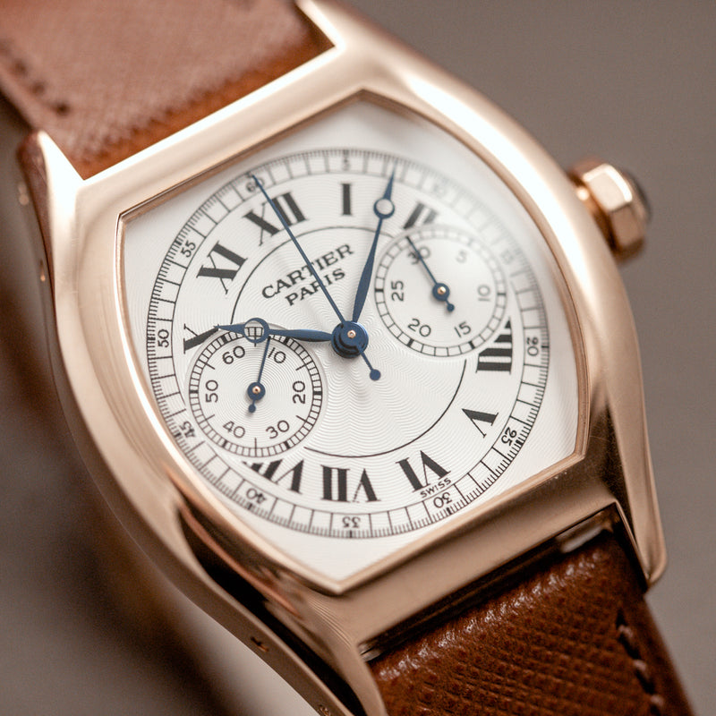 Cartier Tortue Monopoussoir Chronograph 