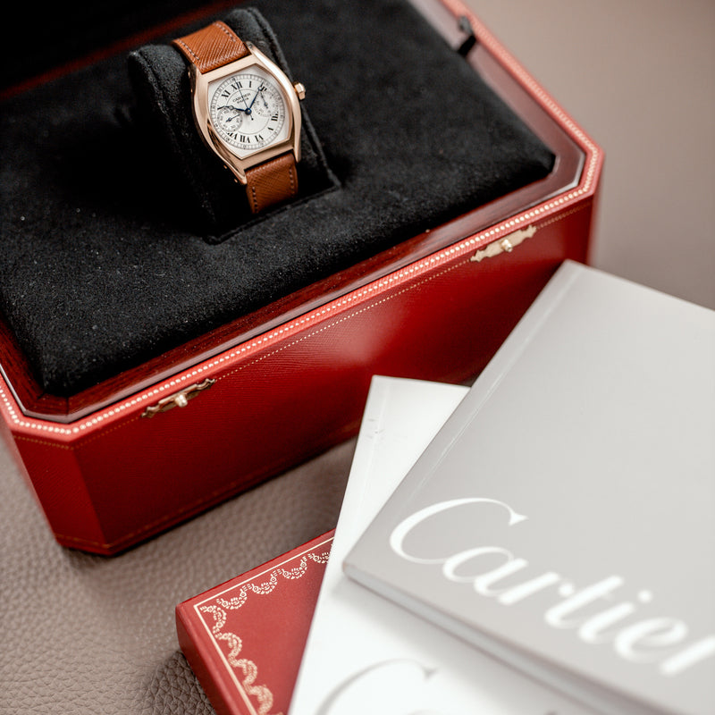 cartier tortue chronograph single push piece