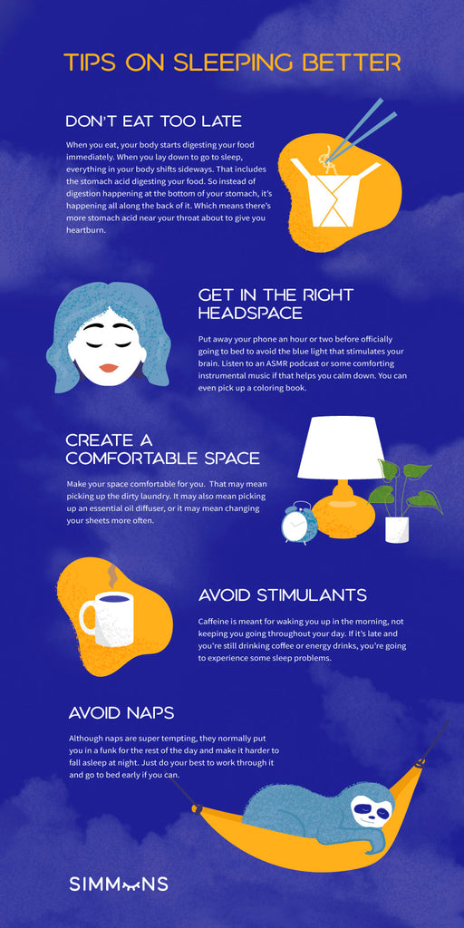 5 Tips on sleeping better