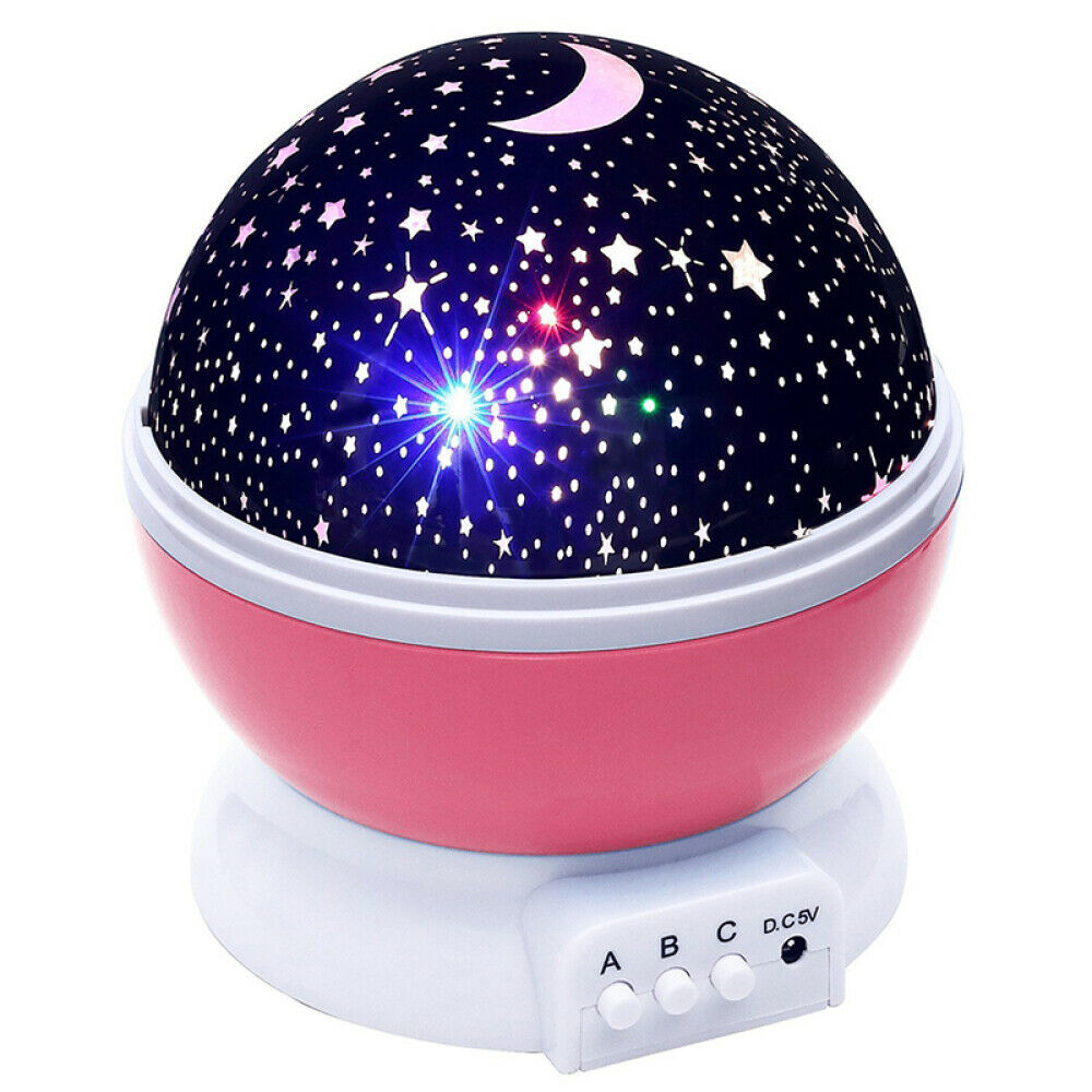 rotating led light projector stars moon sky