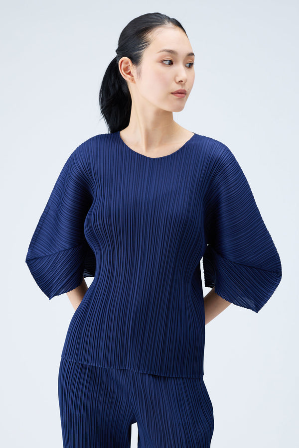 Pleats Please Monthly Colors: August Shirt in Dark Navy – Ashia Mode