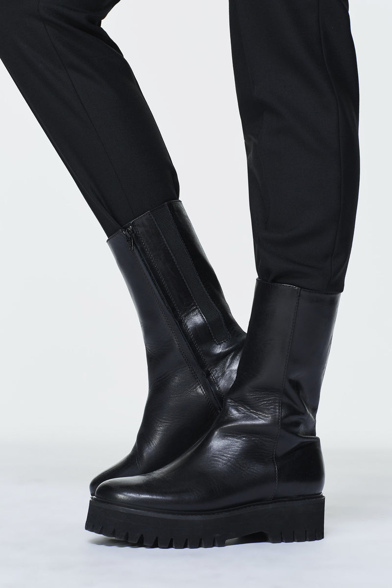 Dorothee Schumacher Sporty Elegance Combat Boots – Ashia Mode Clothing