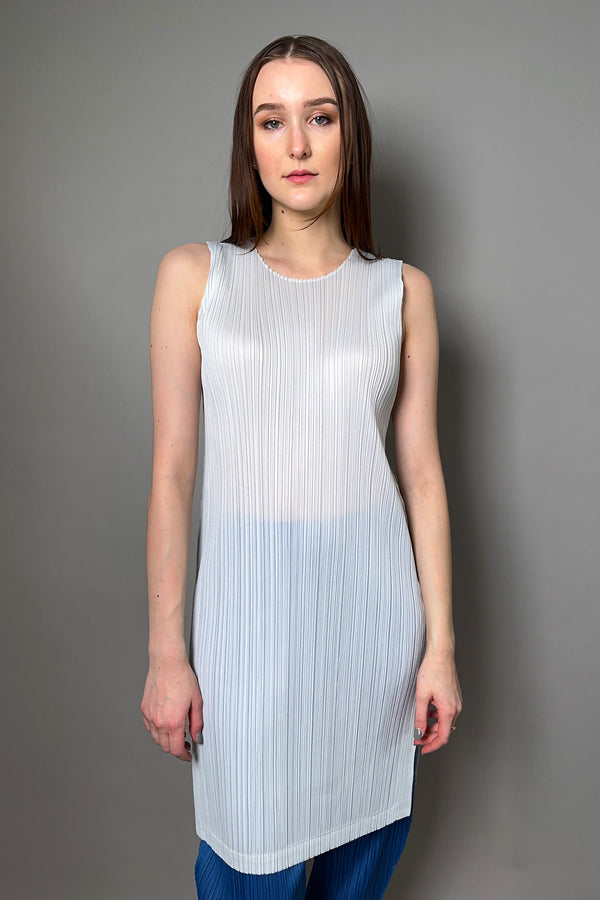 Pleats Please Issey Miyake Monthly Colors: March Tank Top in Light