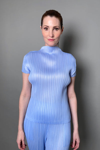 Pleats Please Monthly Colours: July Top in Light Blue