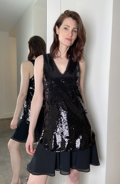 armani sequin dress