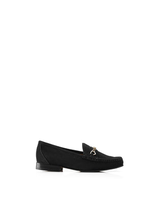 Suede black store womens loafers