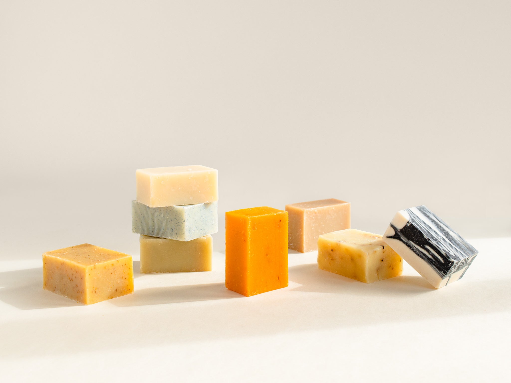 A collection of our natural bar soaps