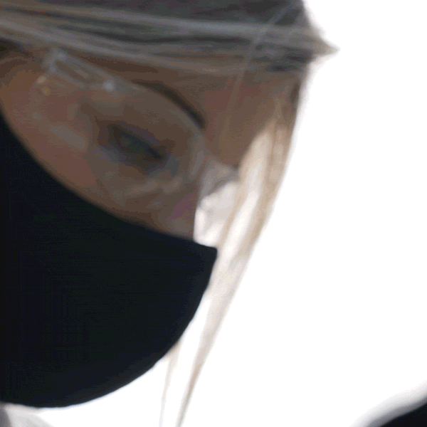 GIF of woman in lab mixing humic acid