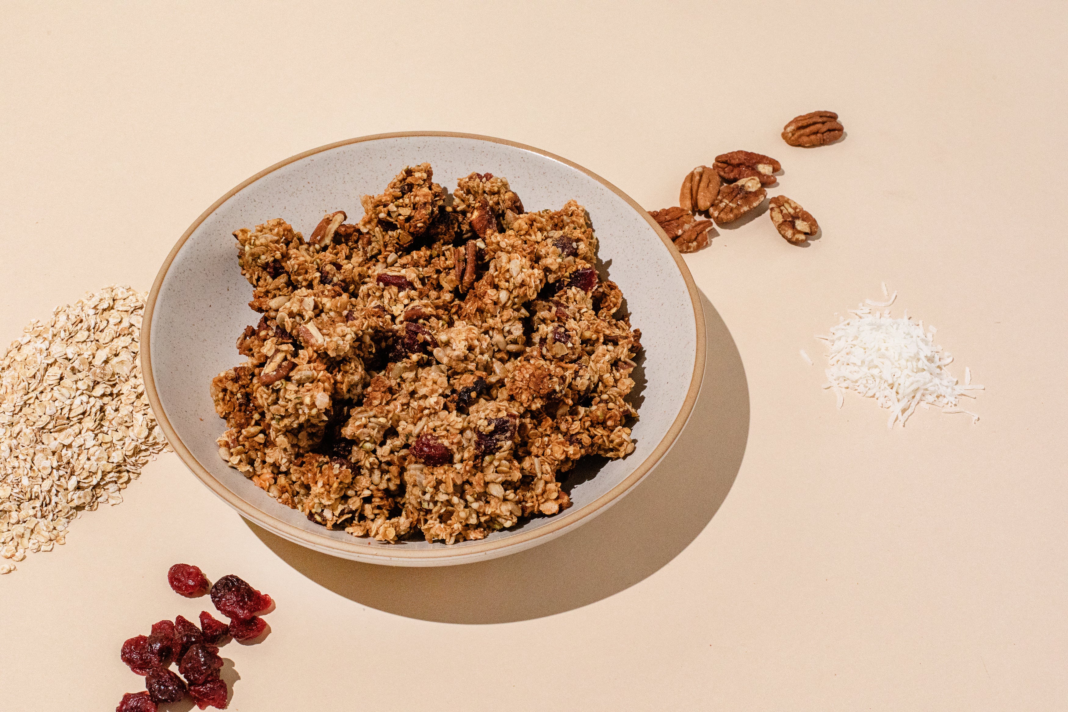 Image of homemade granola. 