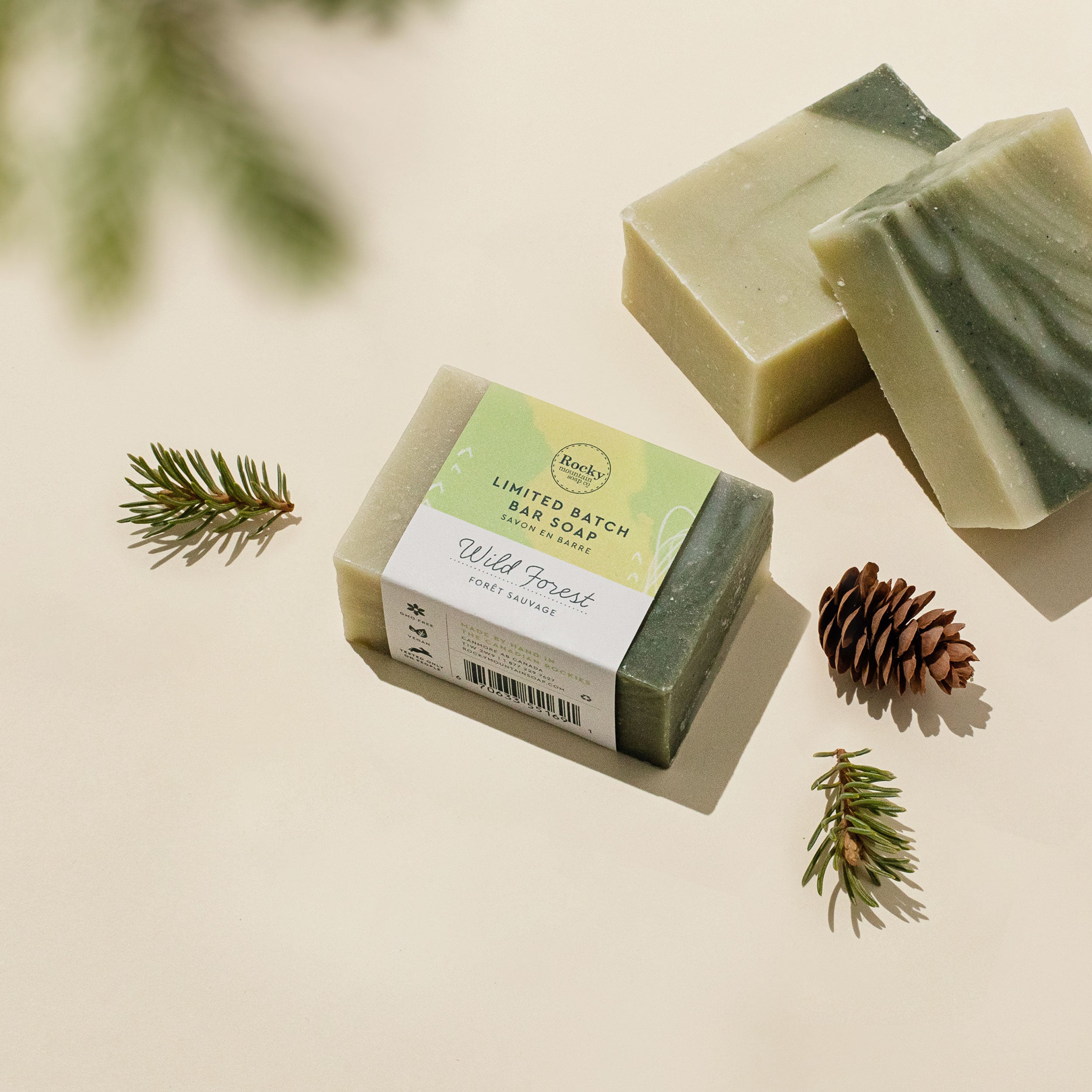 image of wild forest handmade Canadian natural bar soap