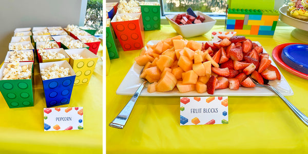 Lego Master Builder Birthday Party Food Table