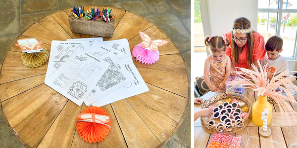 Young Wild & Three Birthday Party Coloring Activities