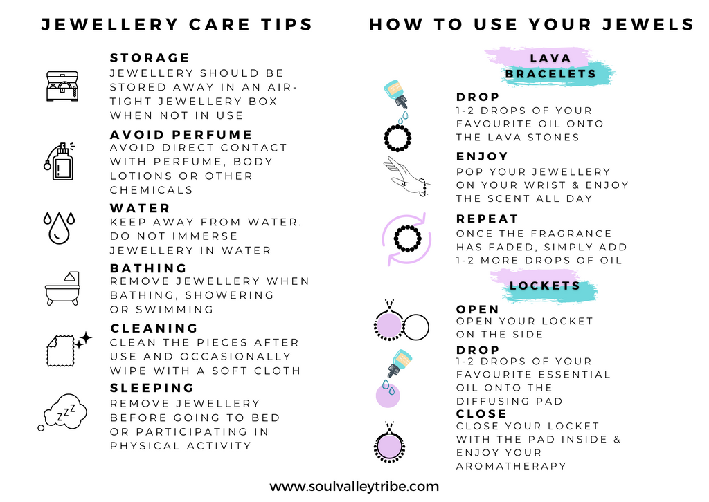 Jewellery Care Guide & How to Use Diffuser Jewellery
