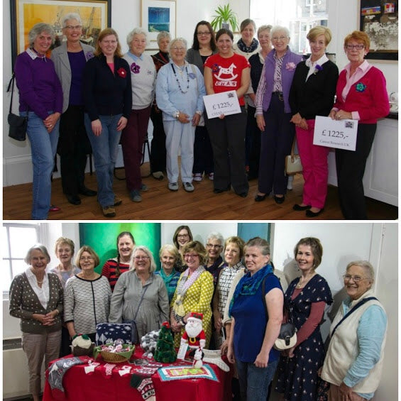 Cheques presentation by the Pittenweem Community Craft Project