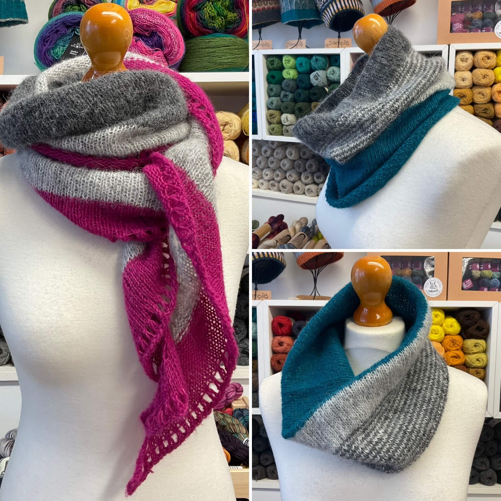 alpaca scarf and cowl