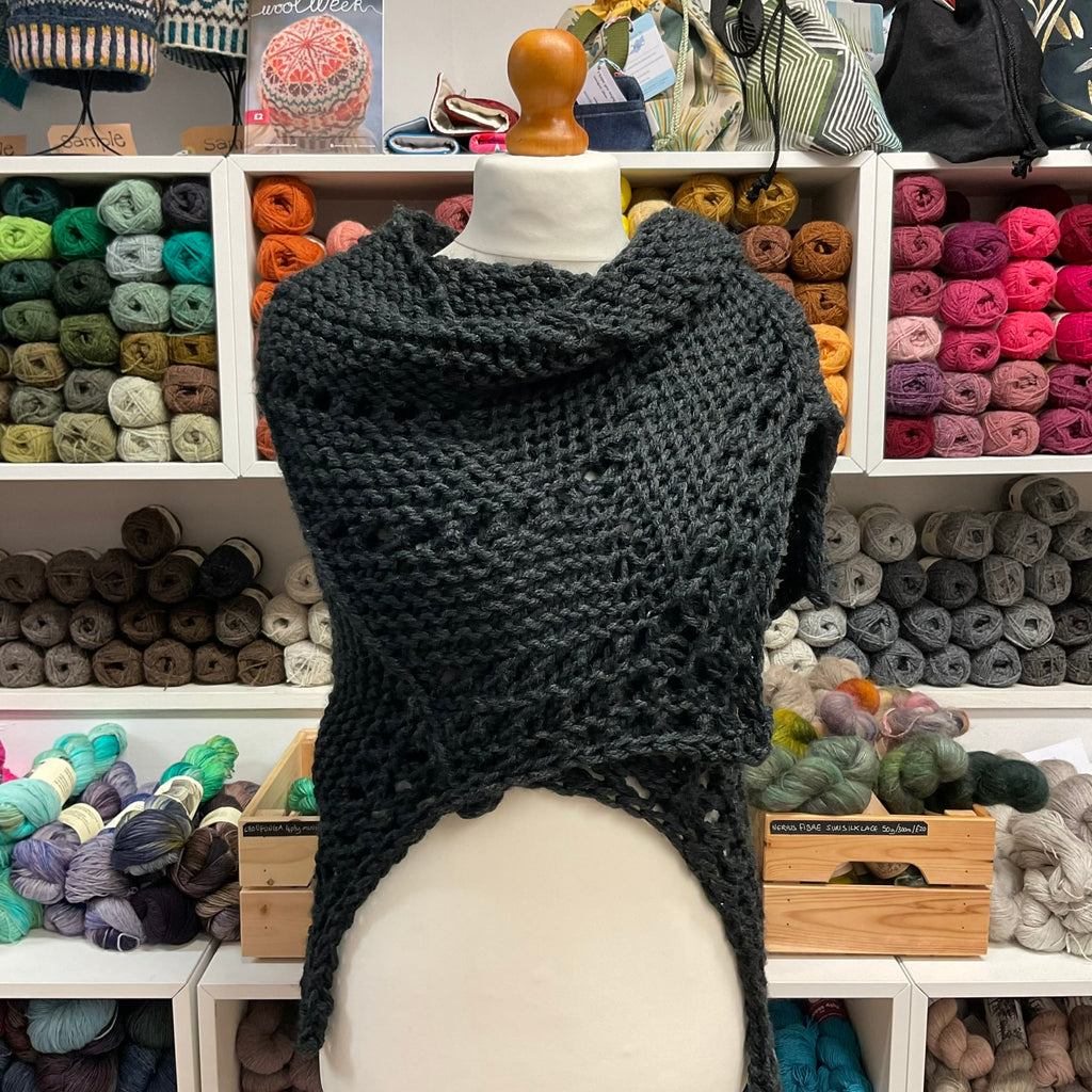 dark grey shawl