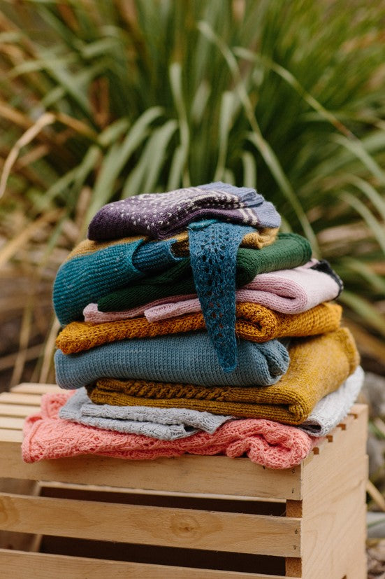 pile of knitwear