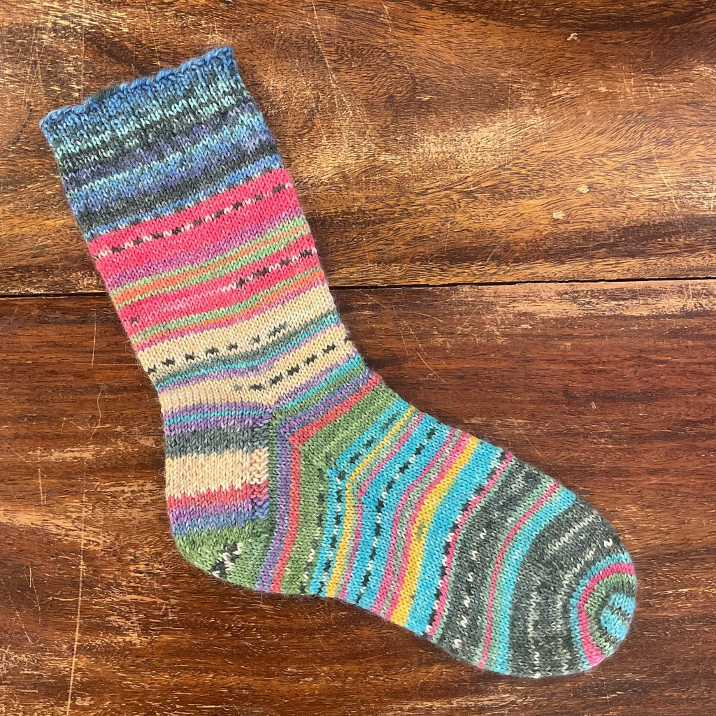 multi coloured sock