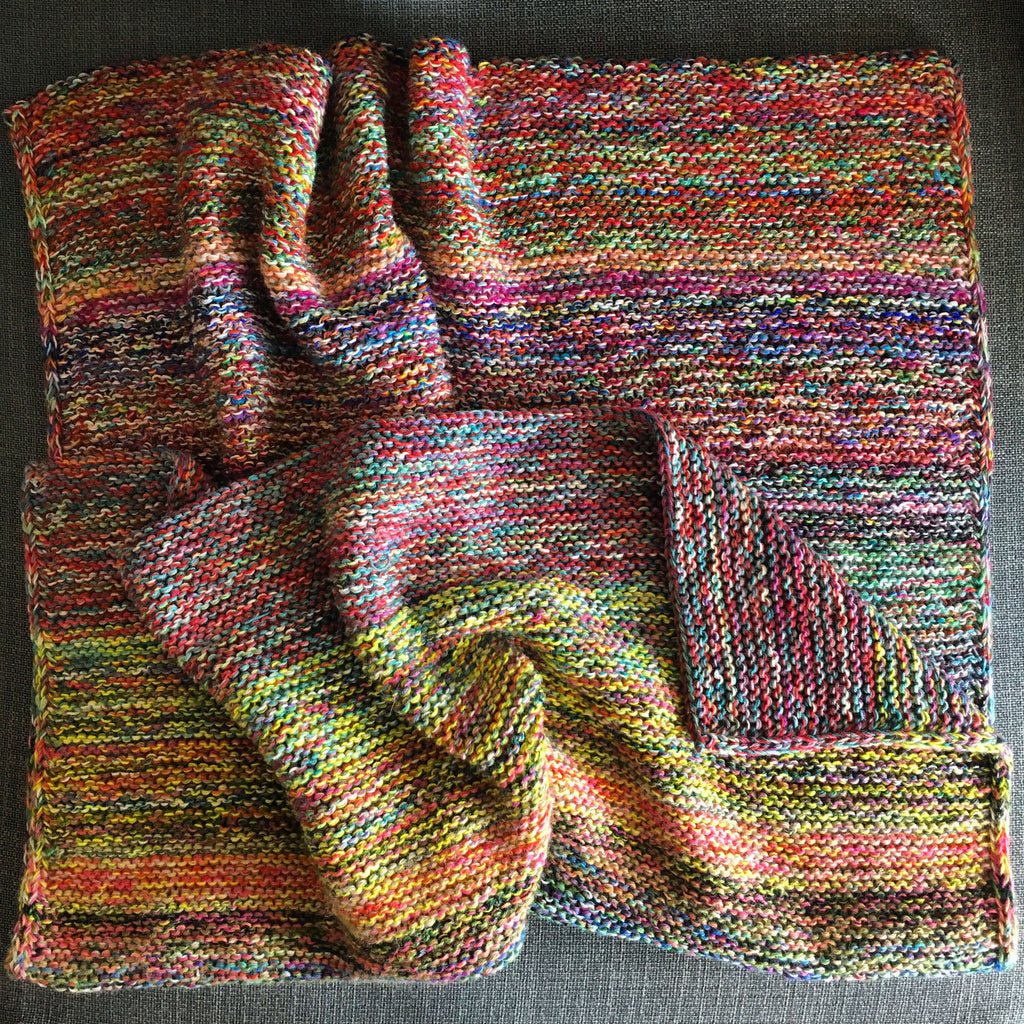 multicoloured blanket