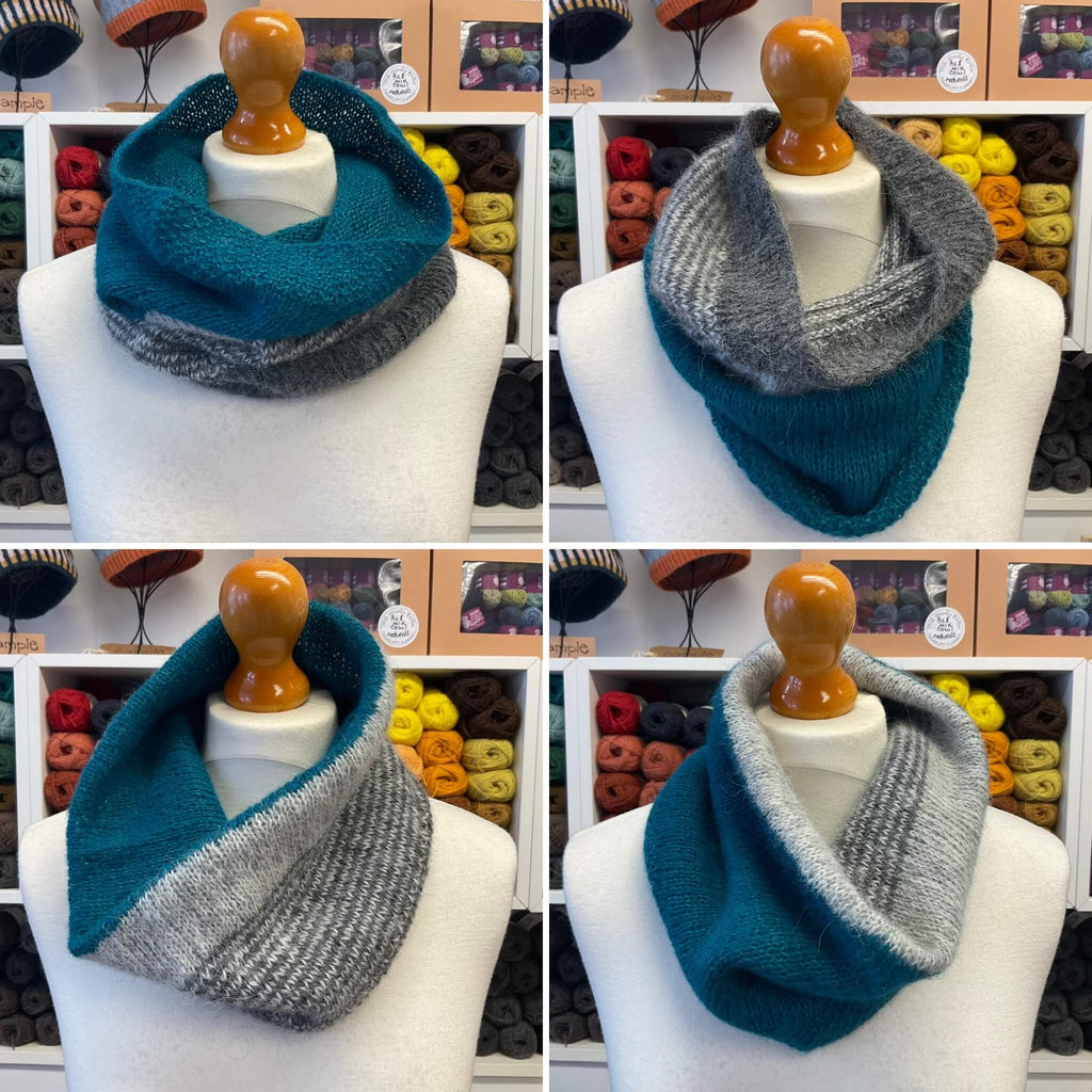 colour block cowl