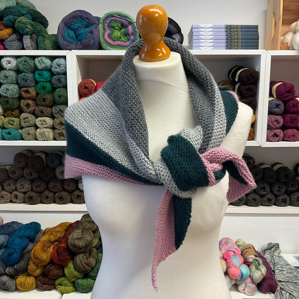 colour block shawl