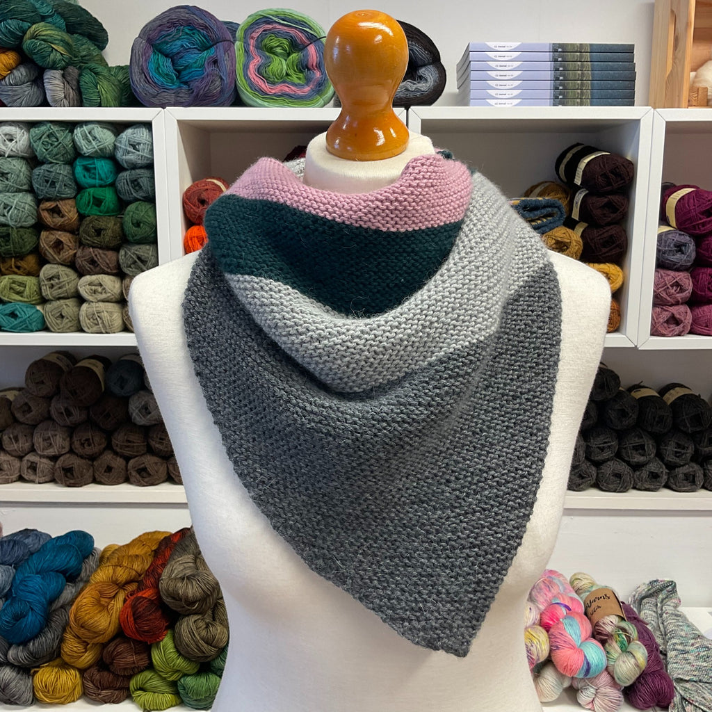 folded small shawl