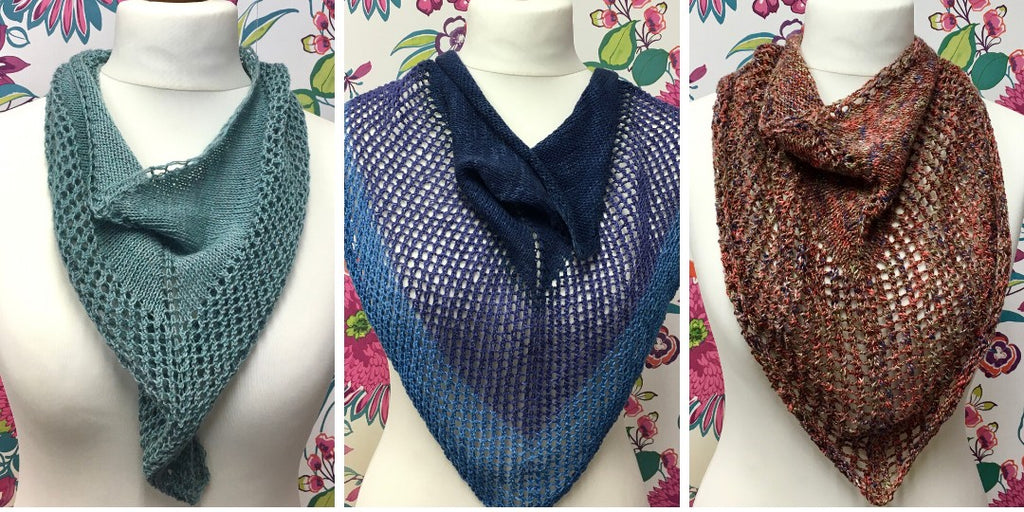 eyelet shawl collection from The Woolly Brew