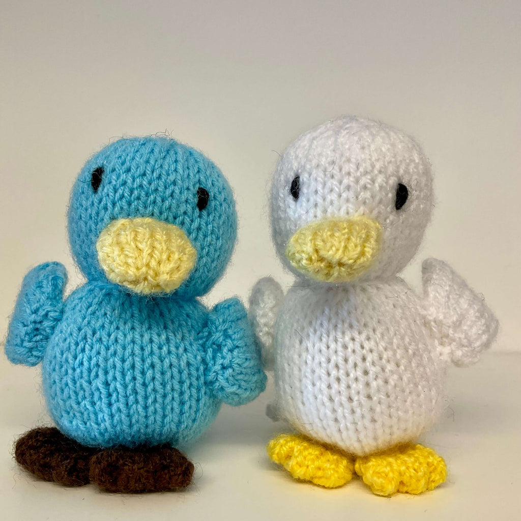 knitted ducks