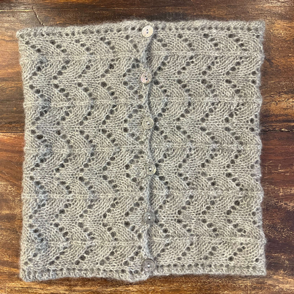 lace grey cowl