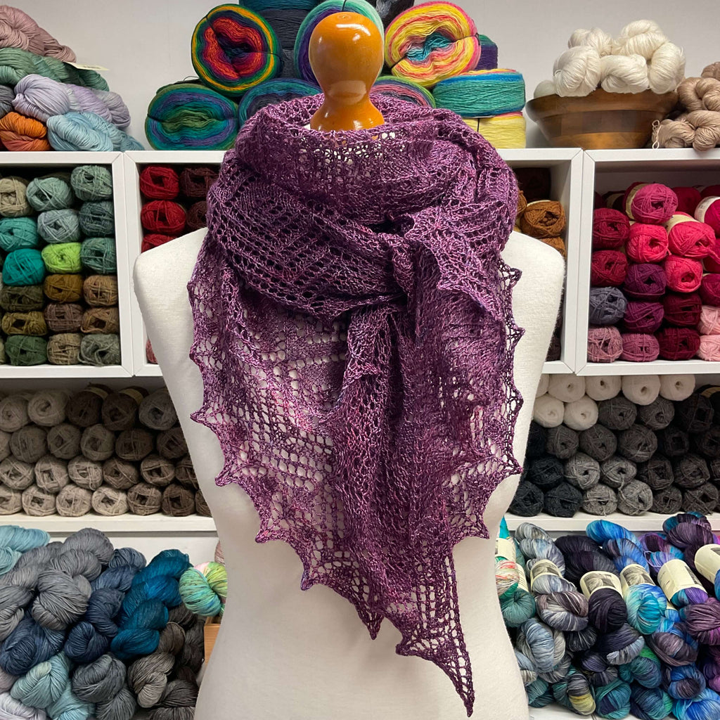 purple lace scarf