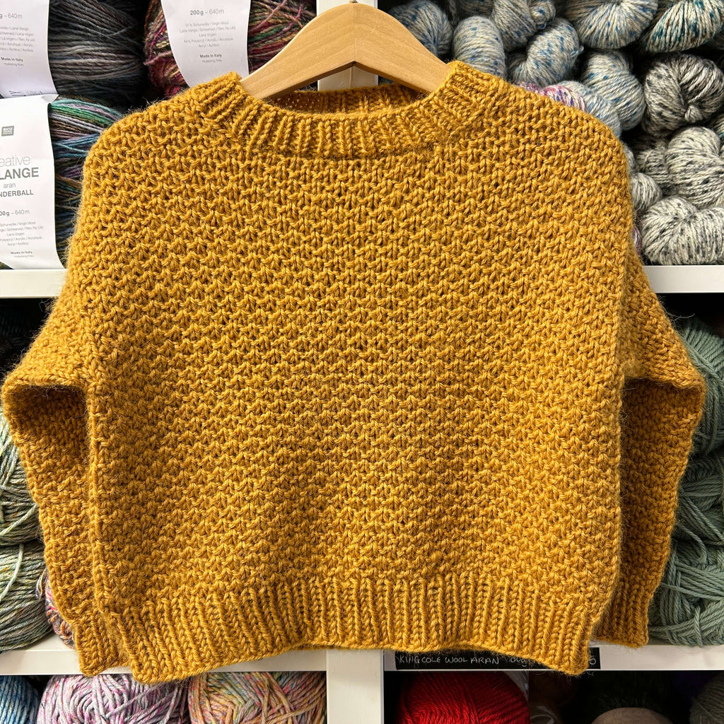 mustard yellow kids jumper