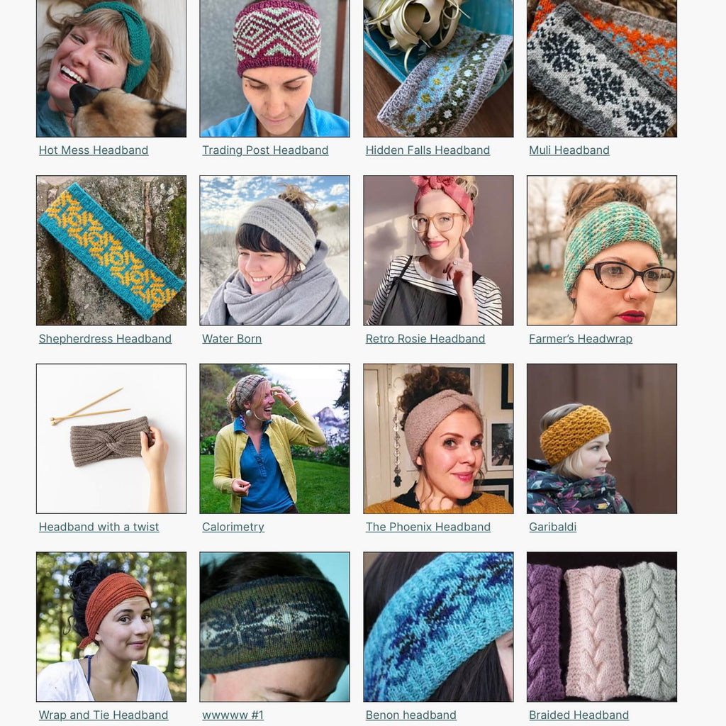 headband patterns