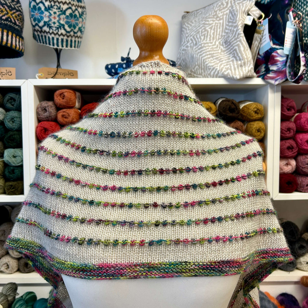 multi coloured shawl