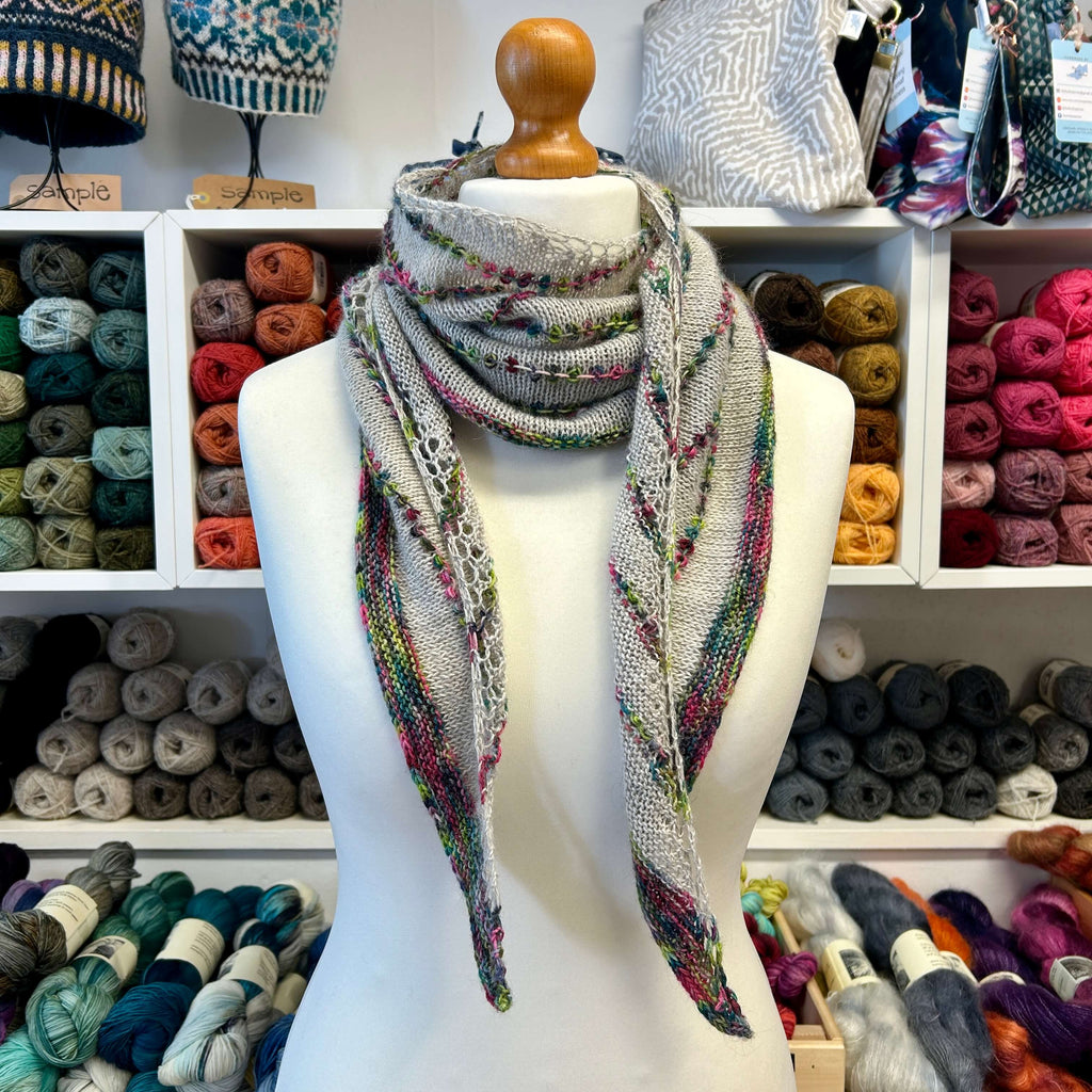 multicoloured shawl