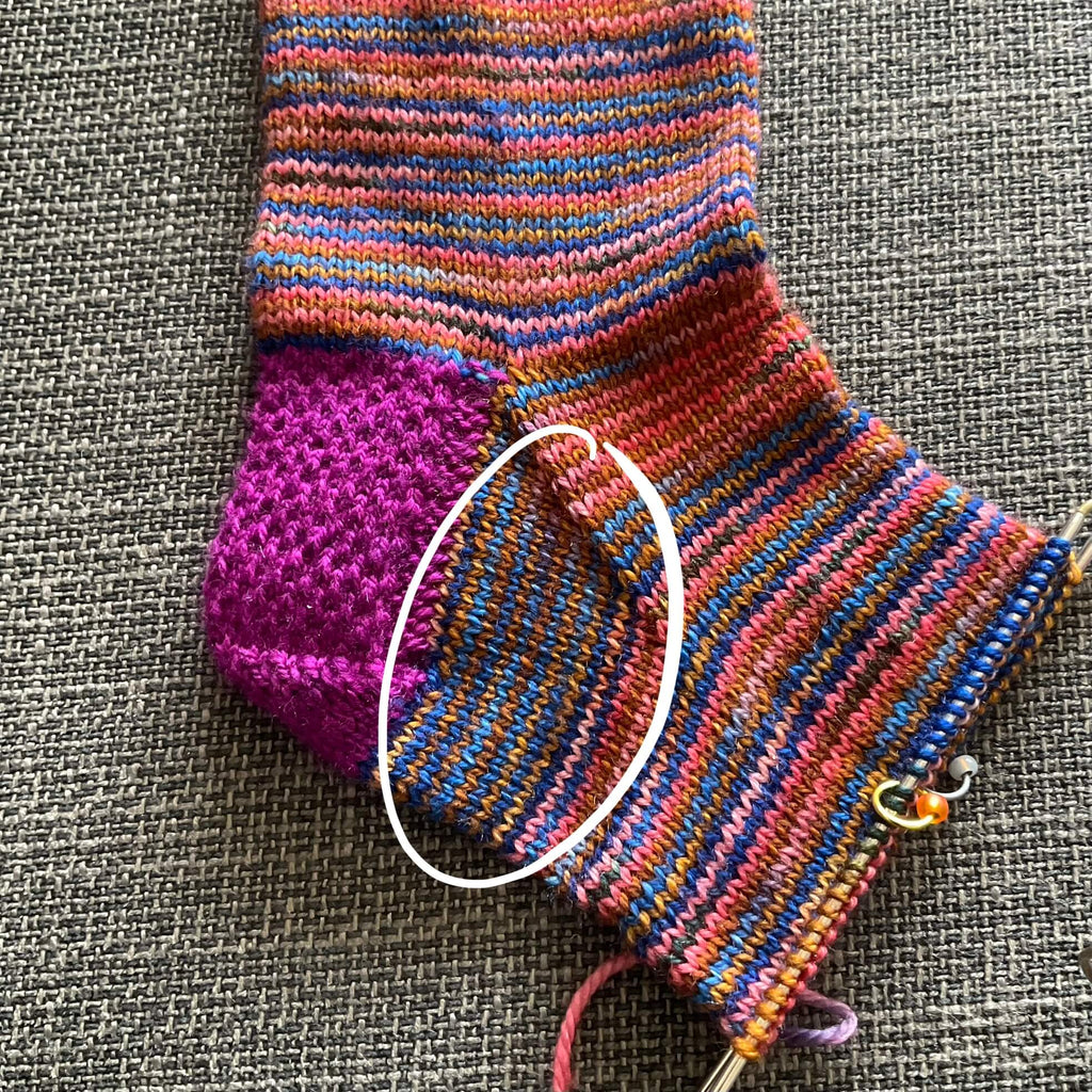 stripey sock