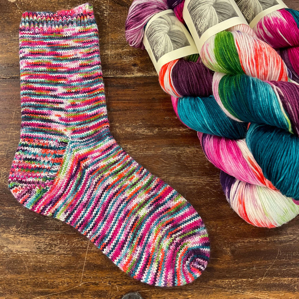 multicoloured sock