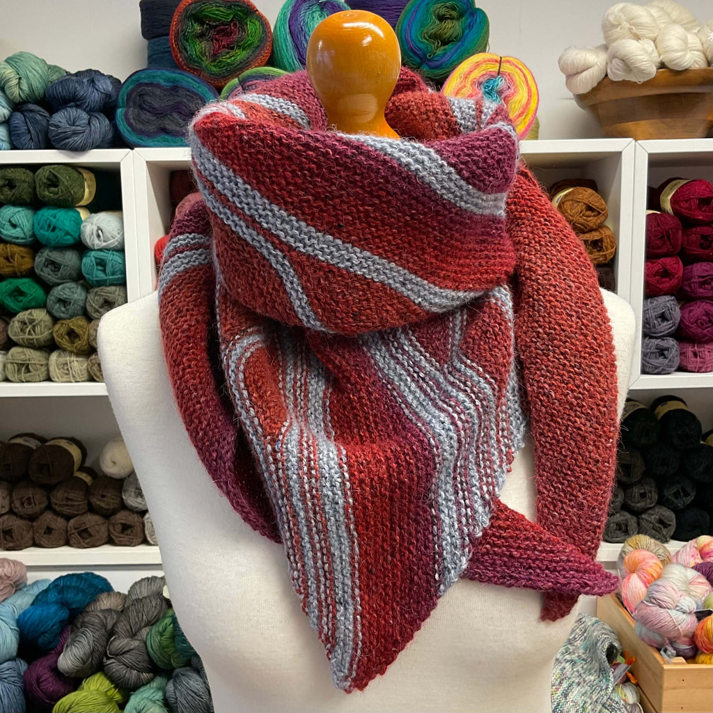 multicoloured shawl