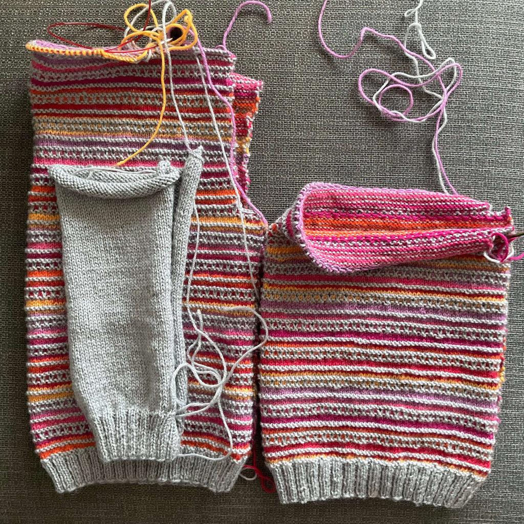 unfinished stripe jumper