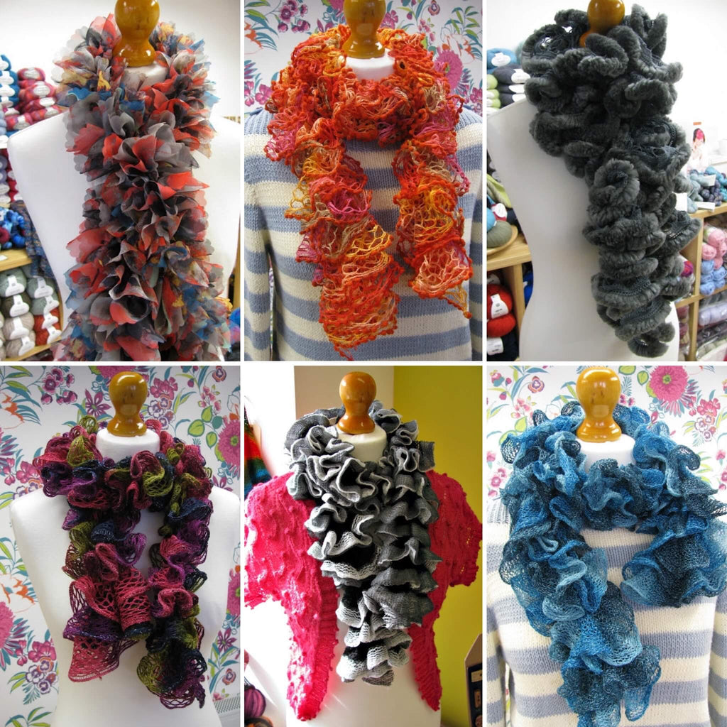 scarf yarn collage