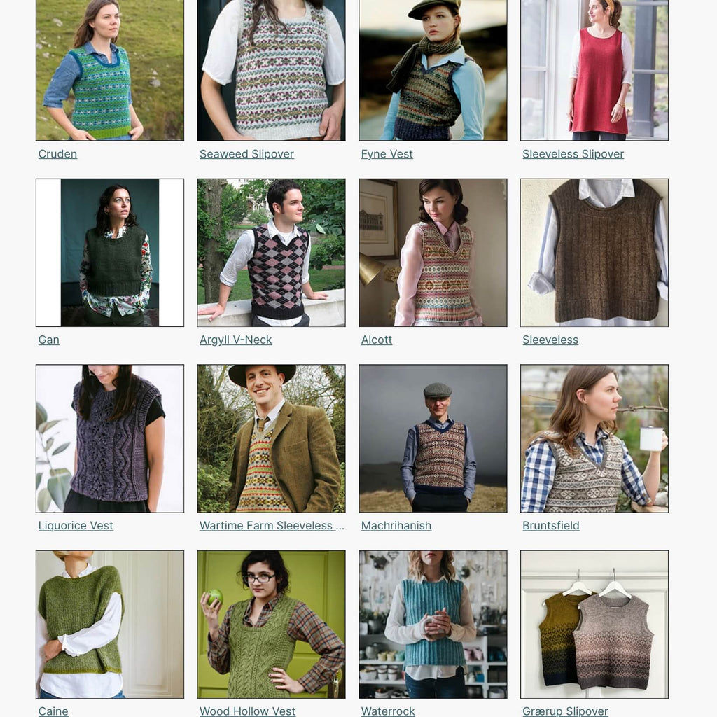 vest knitting patterns