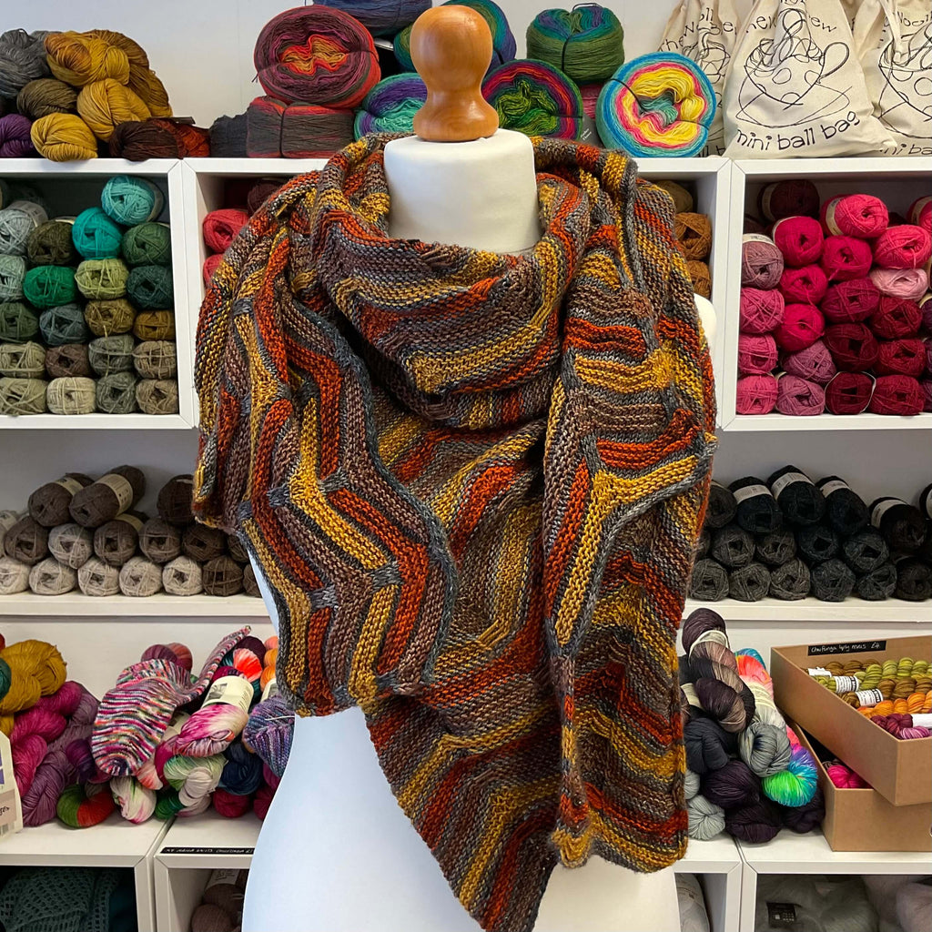 orangey shawl