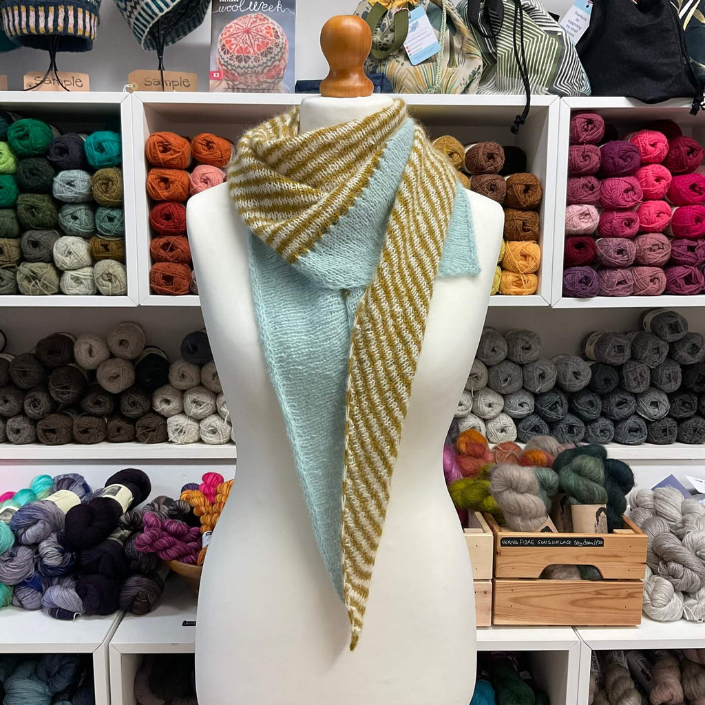yellow stripe scarf