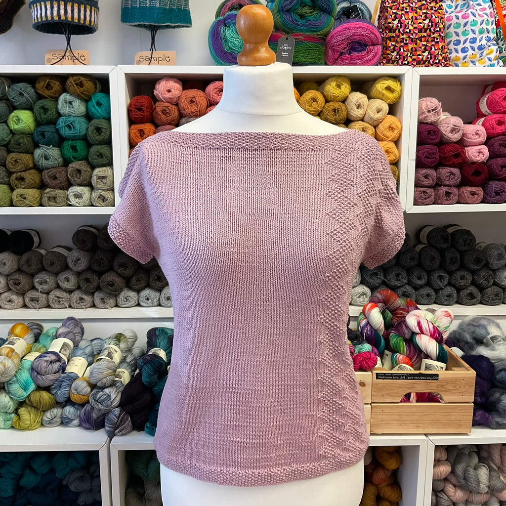 pink sleeveless top