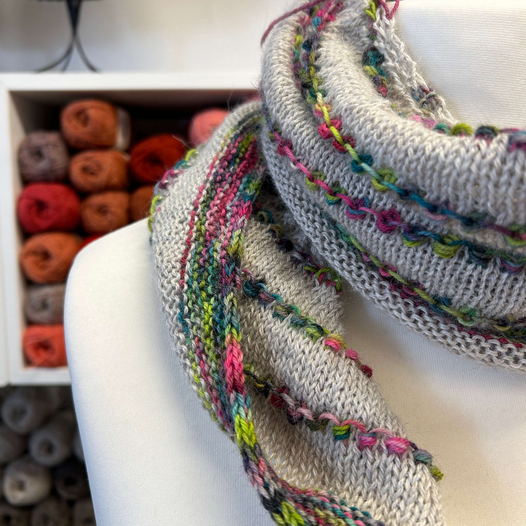 multicoloured scarf shawl