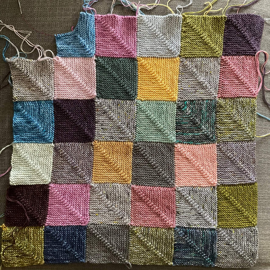 mitred patchwork blanket