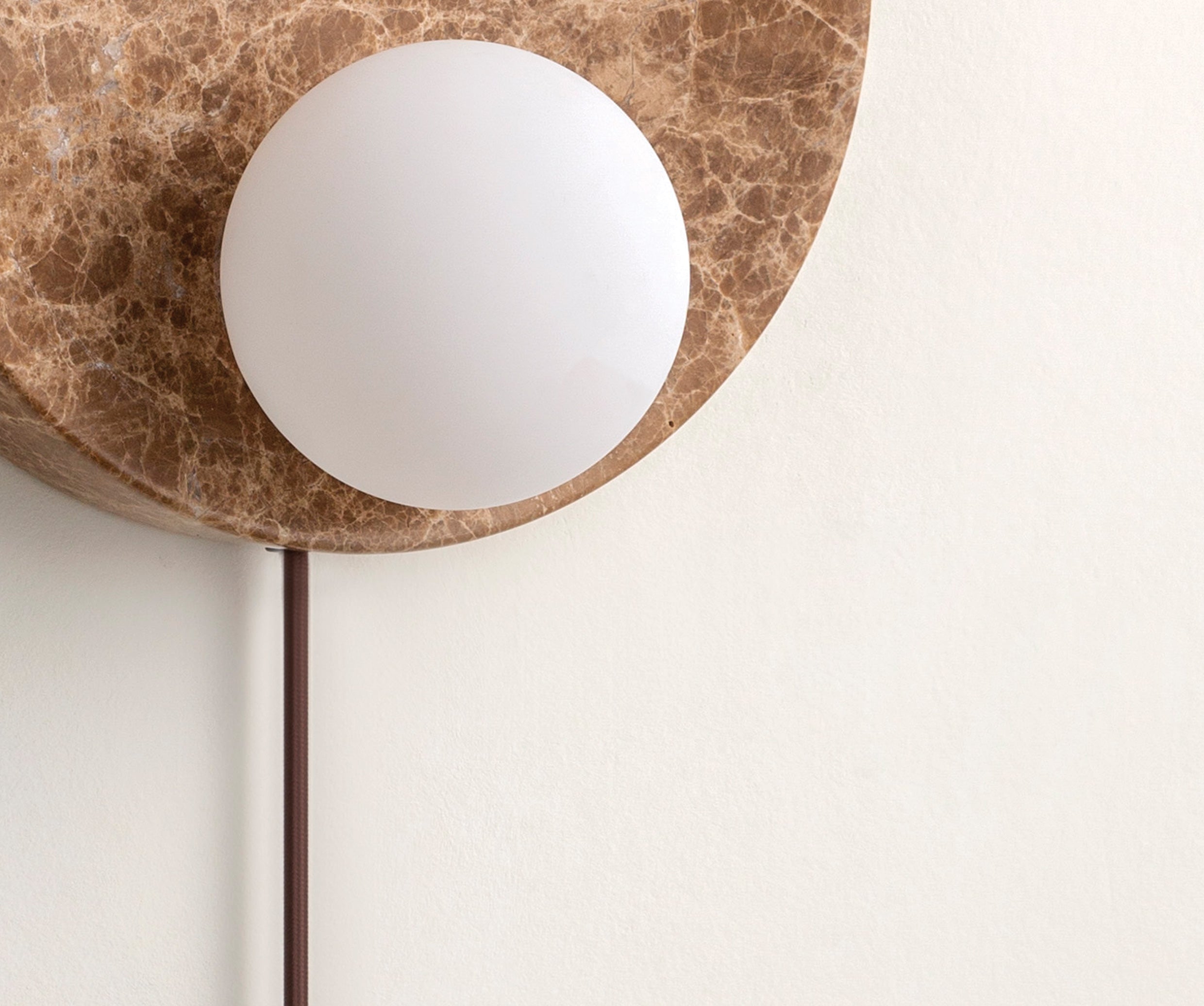 Sintra - brown marble wall light | Wall Light | lightsandlamps.com