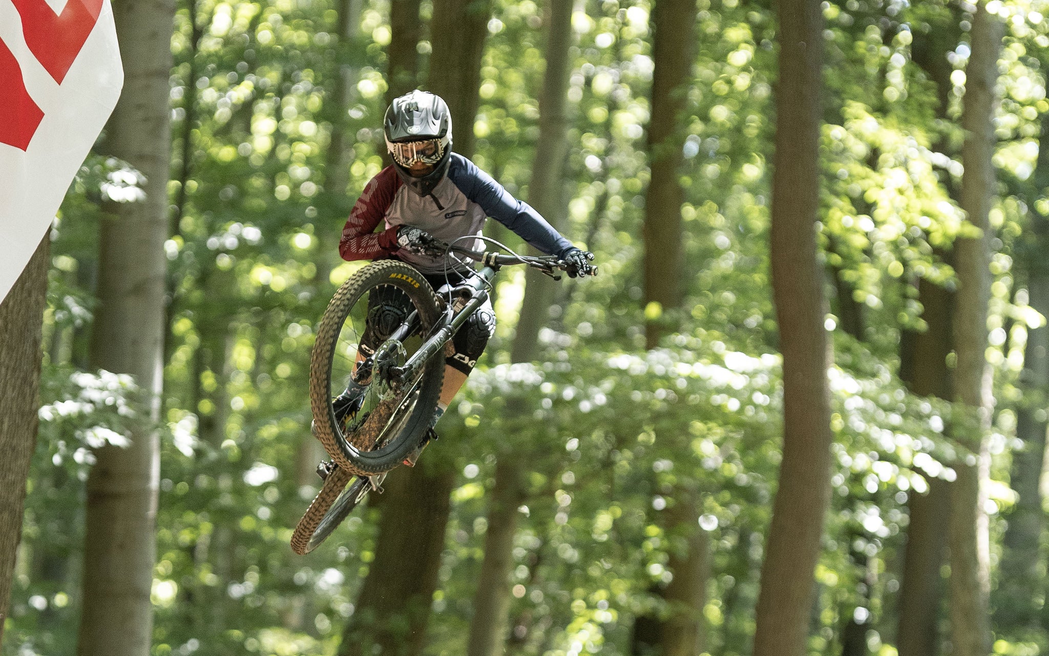 Alexandra als geladene Fahrerin beim Vienna Trailbrunch